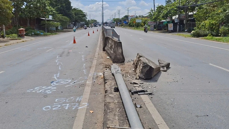 Tai nạn liên hoàn trên Quốc lộ 1, một người tử vong