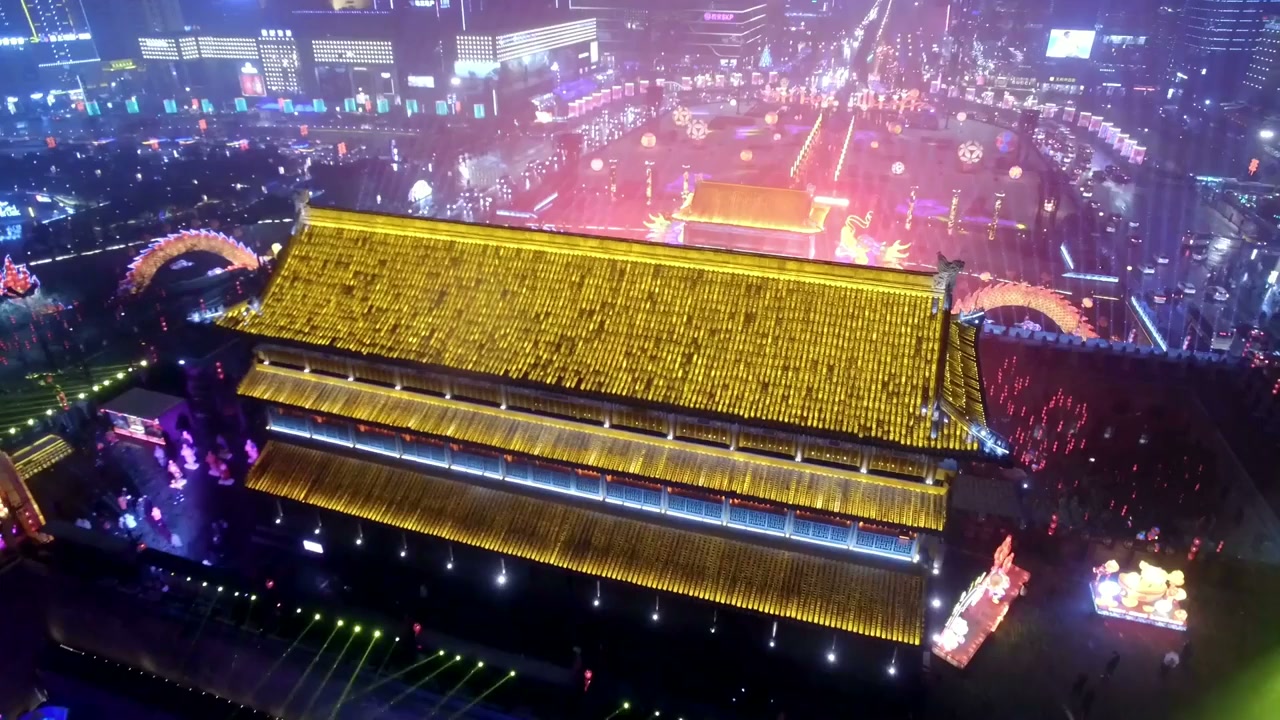 Drone views reveal the colors of Chinese New Year