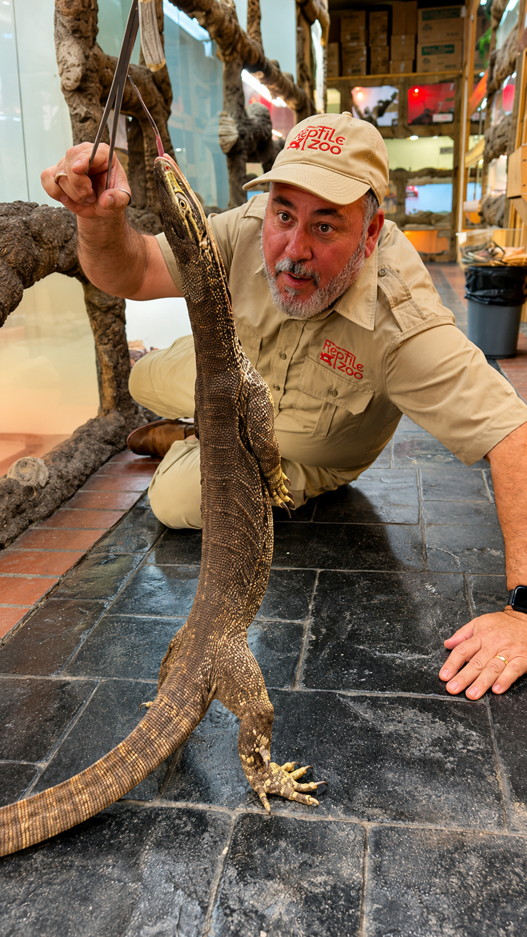 Discover the unique tripoding behavior of these large monitor lizards