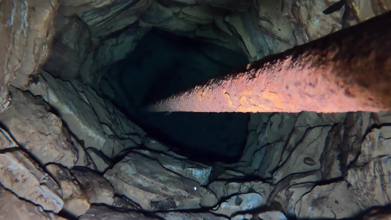 He looked into the clear water beneath a 1700s farmhouse - 