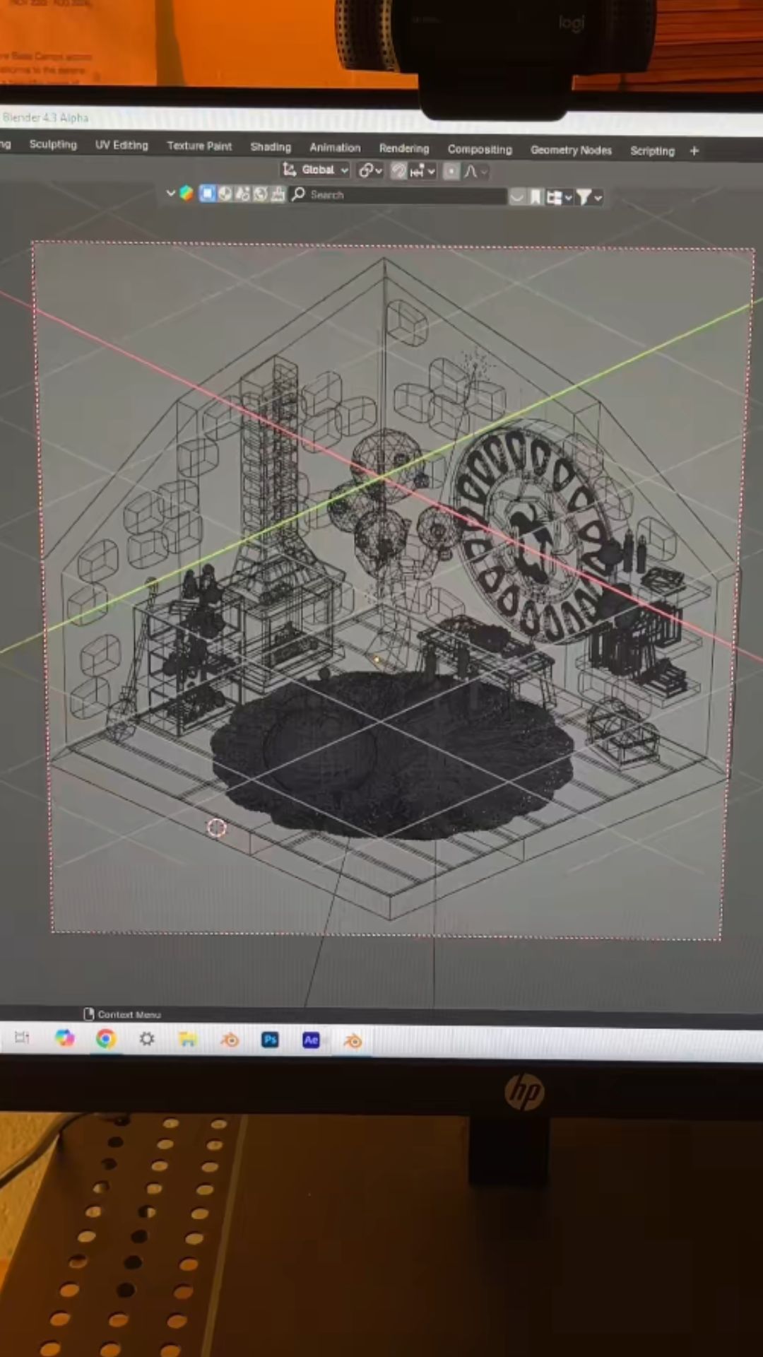 Cozy isometric room design with 3D modeling insights