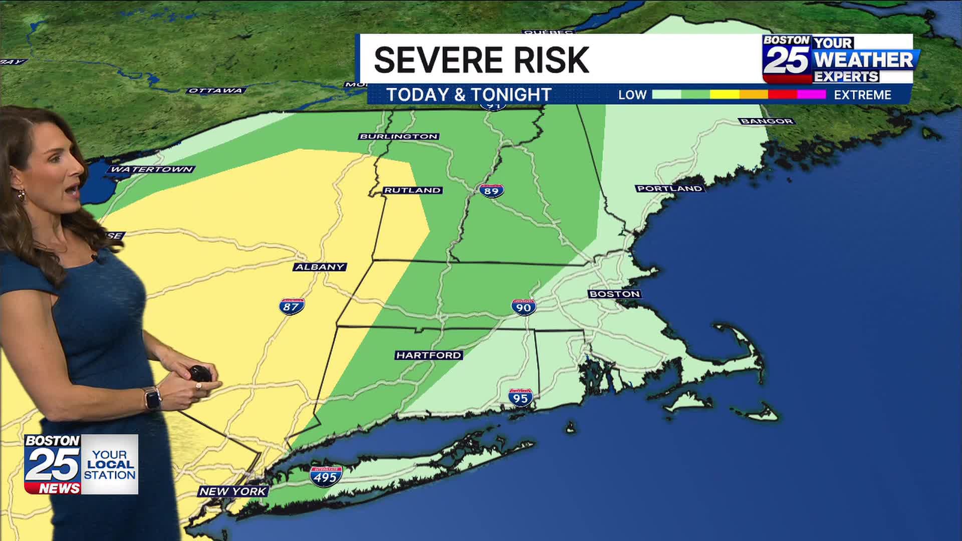 Humidity on the rise, shower chances increase