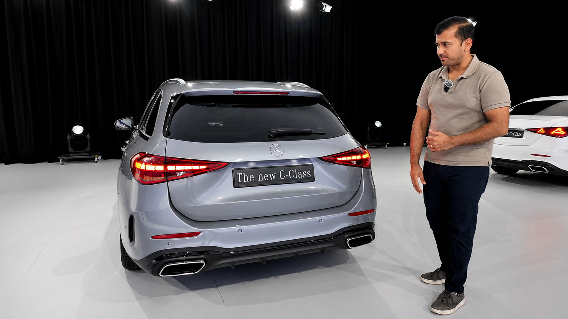 New Mercedes C-Class estate character emerges through rear design details