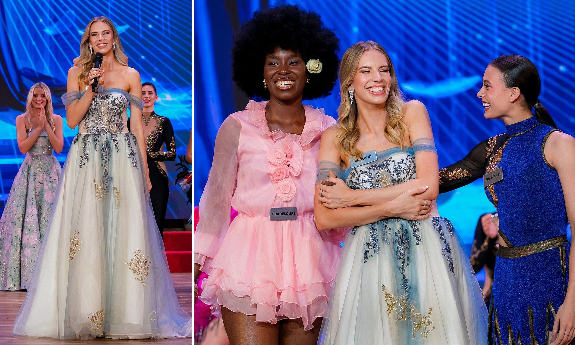 Miss England wins Miss World talent round for the first time in 75 years