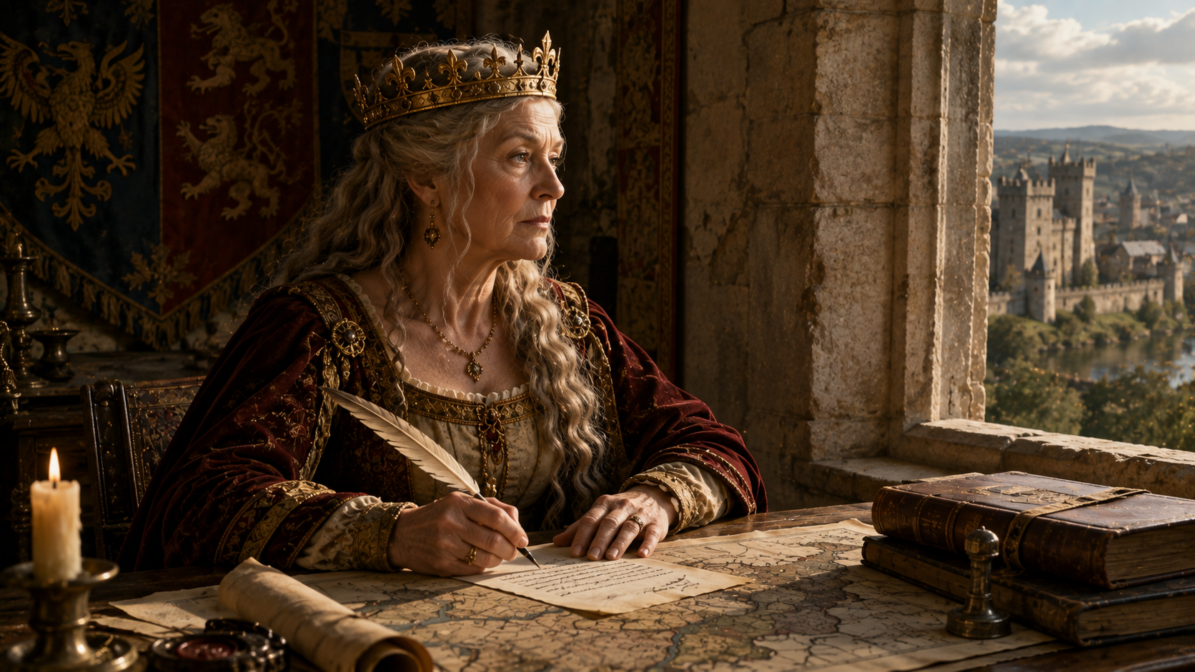 Eleanor of Aquitaine helped her sons turn against the king