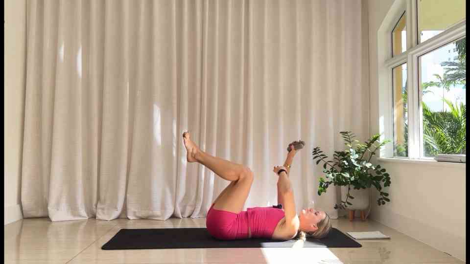 Pilates with small weights! Full body tone & sculpt routine