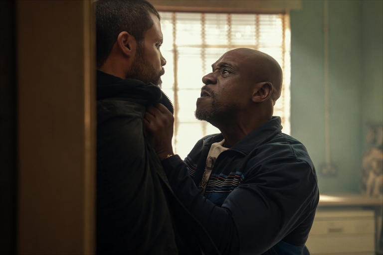 Howard and Richard knew each other for years before playing father and son in Fightland (Picture: Christopher Raphael/Starz)