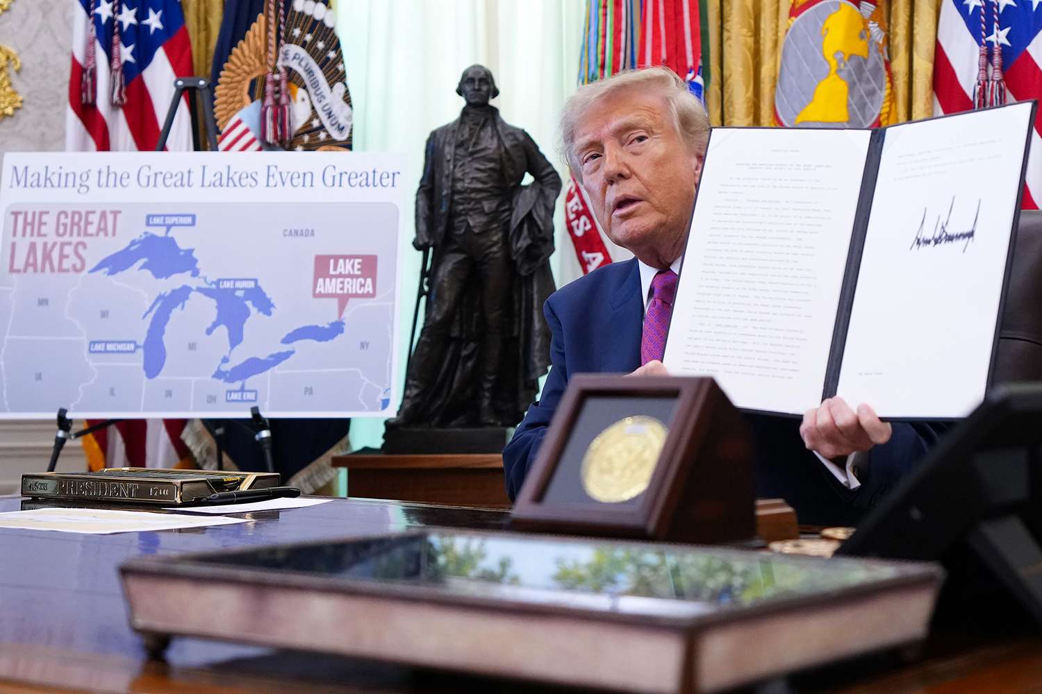 Trump signs executive order renaming Lake Ontario to 'Lake America ...