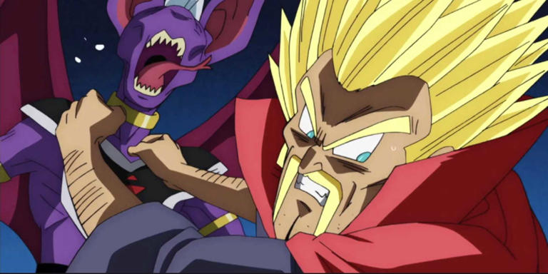 Super Saiyan Hercule fights Beerus monster in Dragon Ball Super