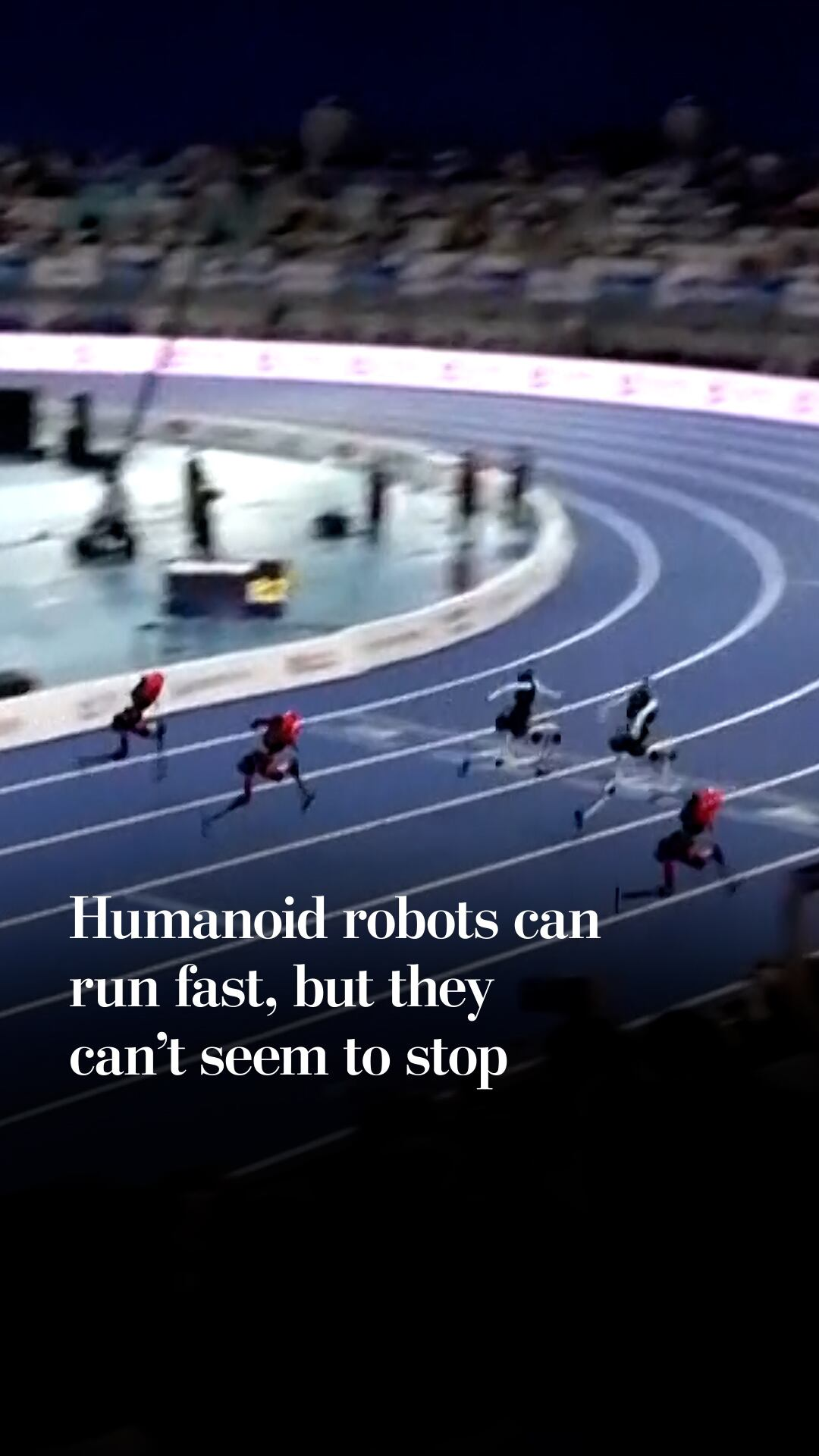 Humanoid robots can run fast, but they can’t seem to stop