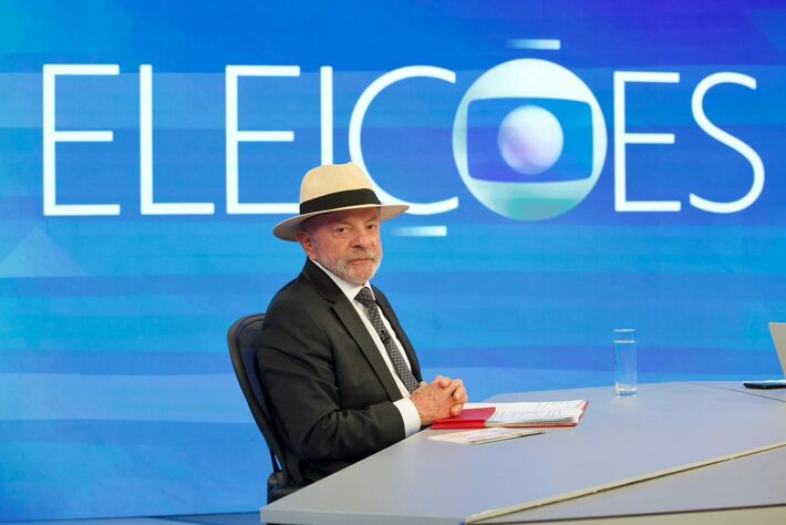 Lula, presidente da República e candidato à reeleição, concede entrevista à Globo. Foto: Manoella Mello/Globo