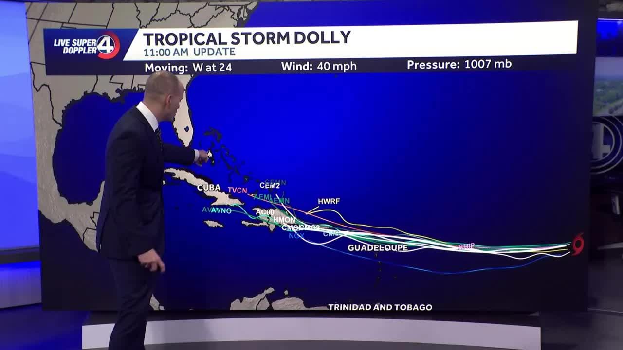 Weekend weather outlook & tropical storm Dolly update