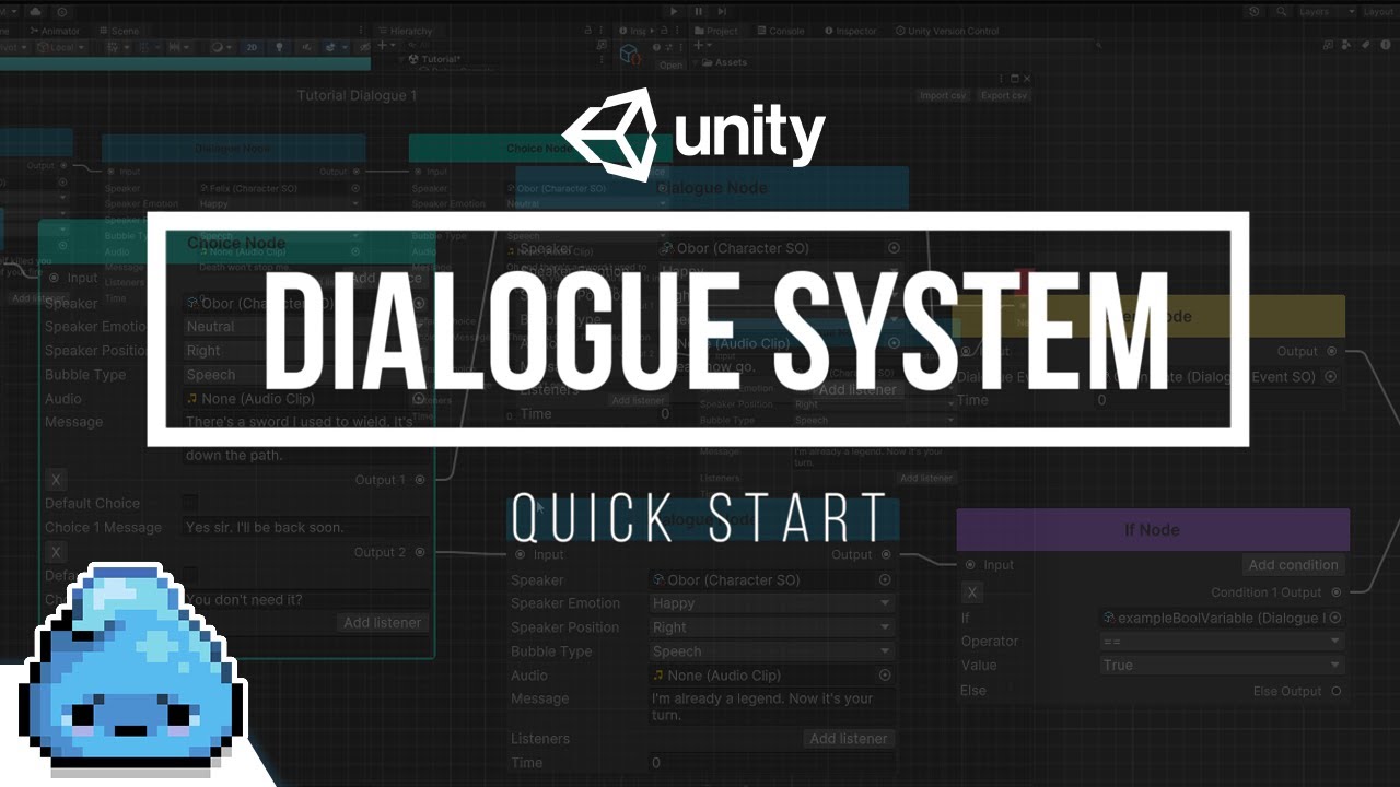 How to build a dialogue system in Unity