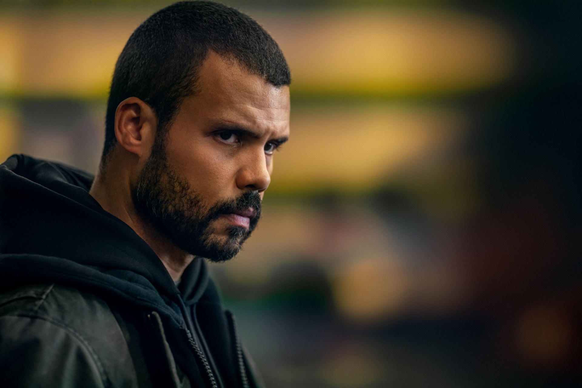Howard felt that it was his ‘destiny’ to be cast as Duke in the action-packed drama (Picture: Christopher Raphael/Starz)