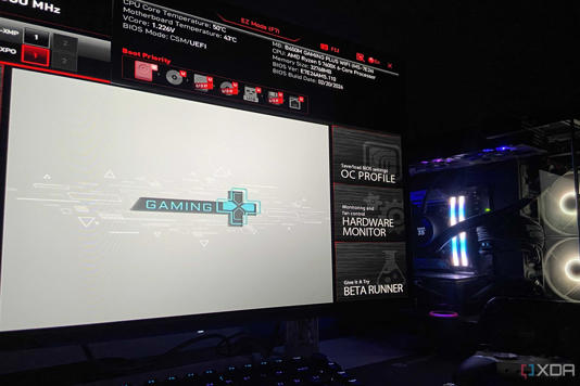 BIOS menu on a PC.