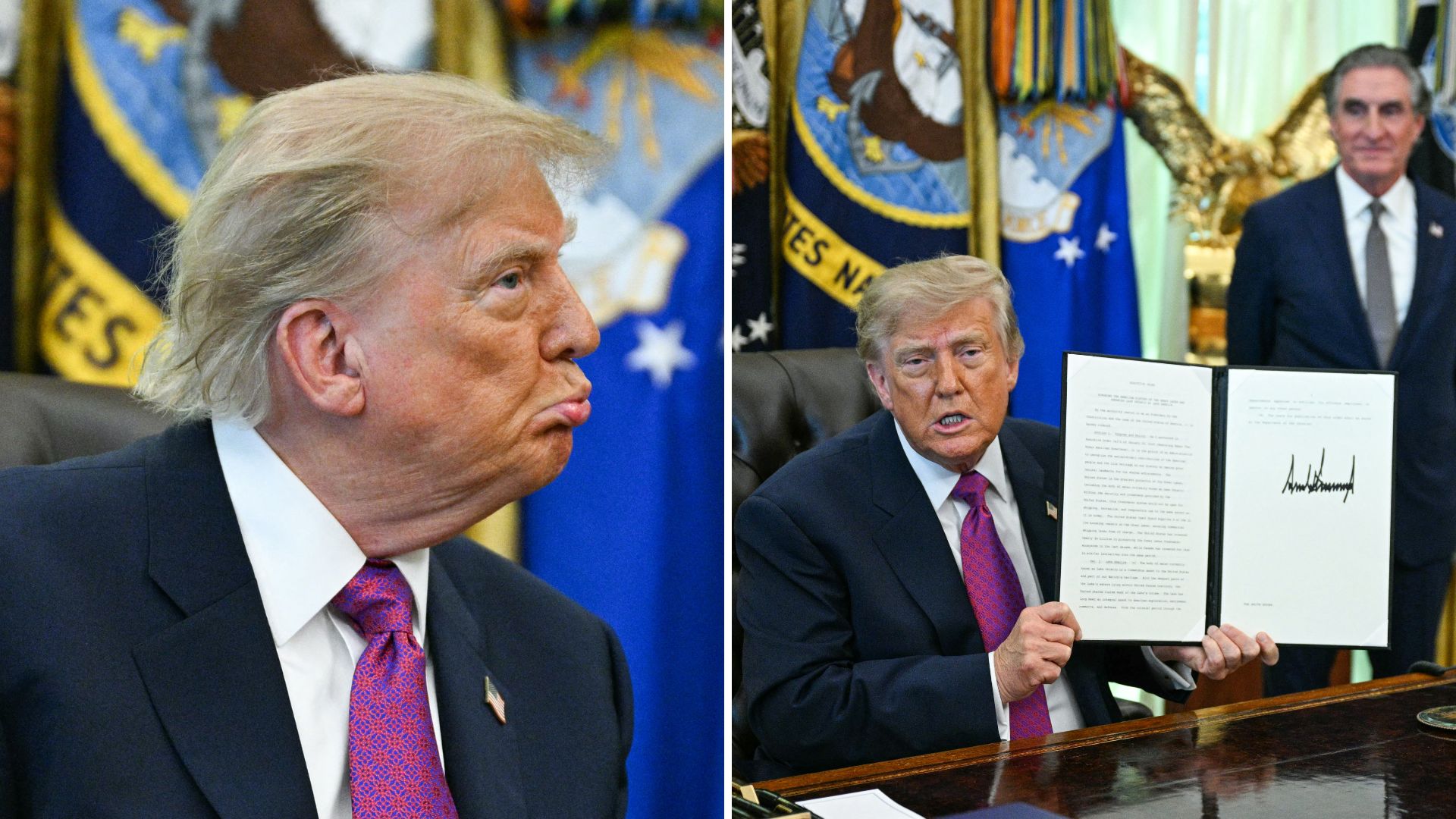 Trump signs executive order renaming Lake Ontario 'Lake America,' says 'All it takes is a good pen and some intelligence'