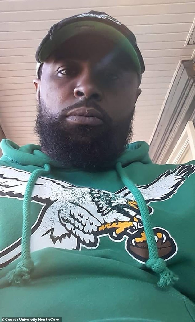 Jerome White, 35, died after suffering a severe asthma attack outside Cooper University Hospital in Camden, New Jersey