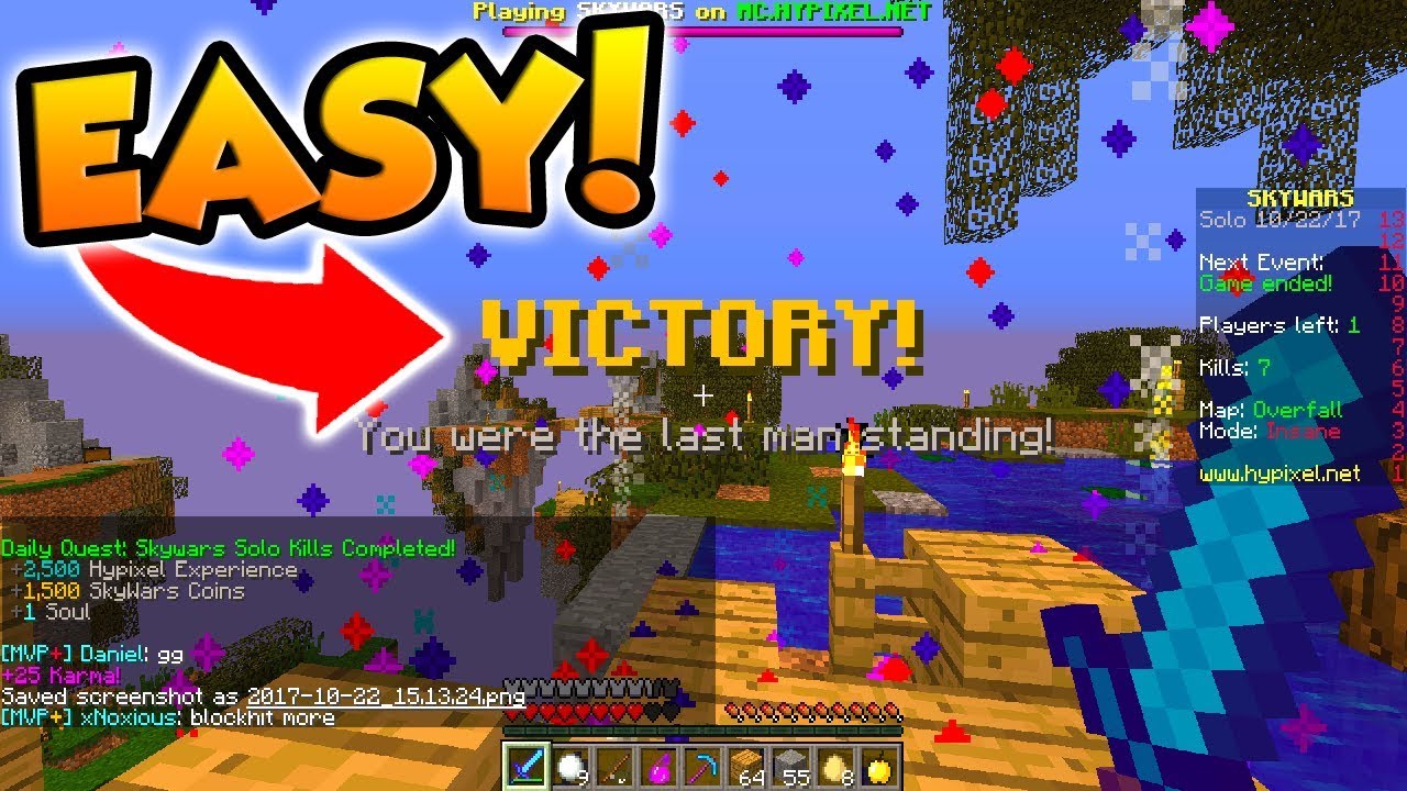 Dominate Hypixel Sky Wars In Minecraft