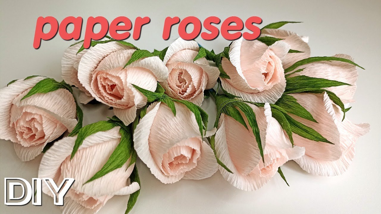 Beautiful paper rose buds in just five minutes