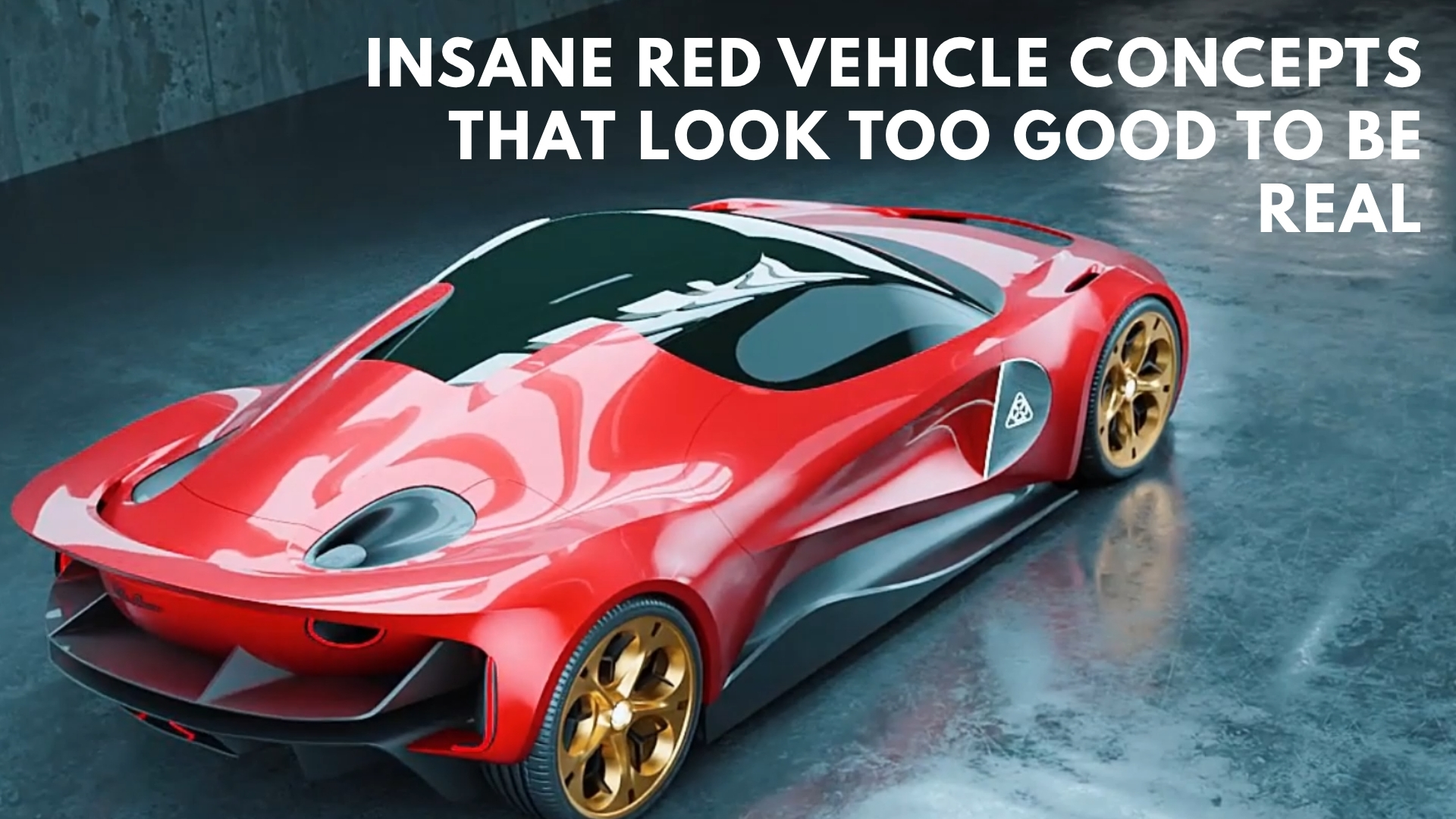 Insane red vehicle concepts that look too good to be real