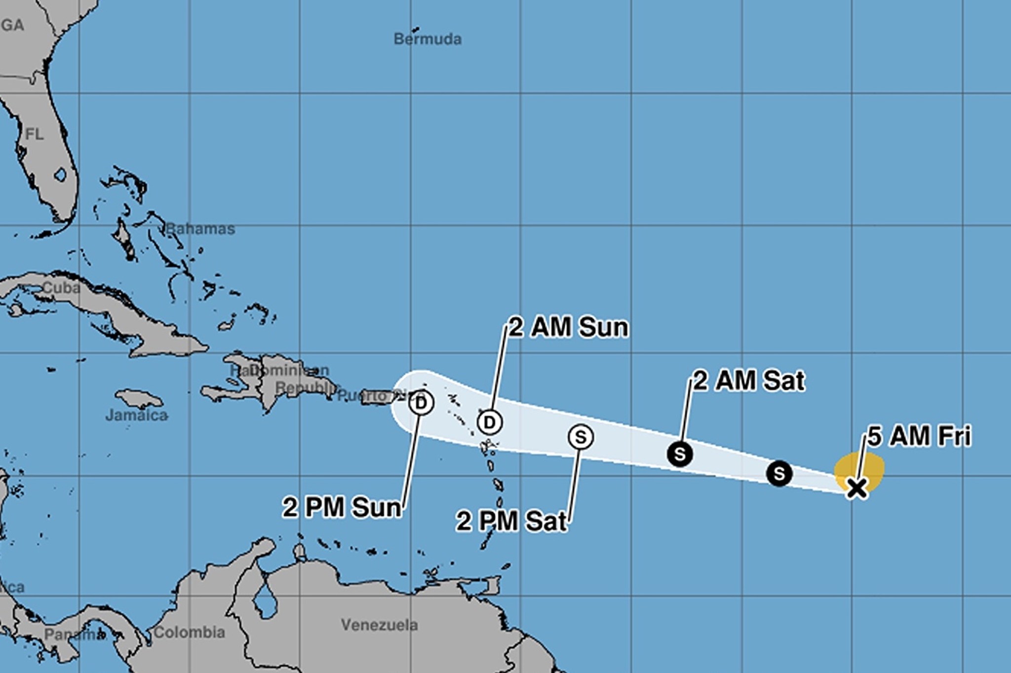 Tropical storm Dolly tracker reveals US territory at risk within days