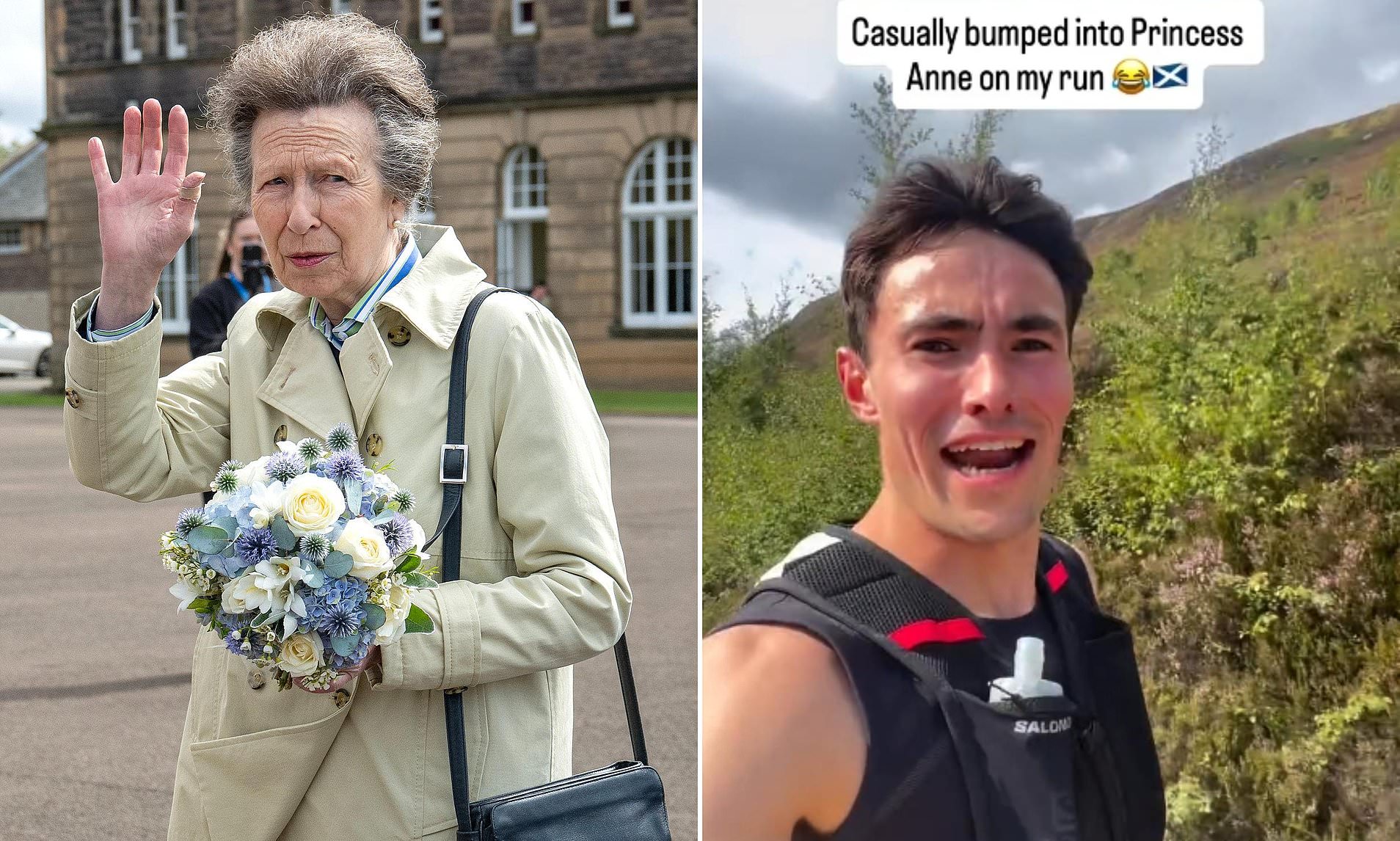 Runner reveals surprising moment he bumped into Princess Anne during a ...