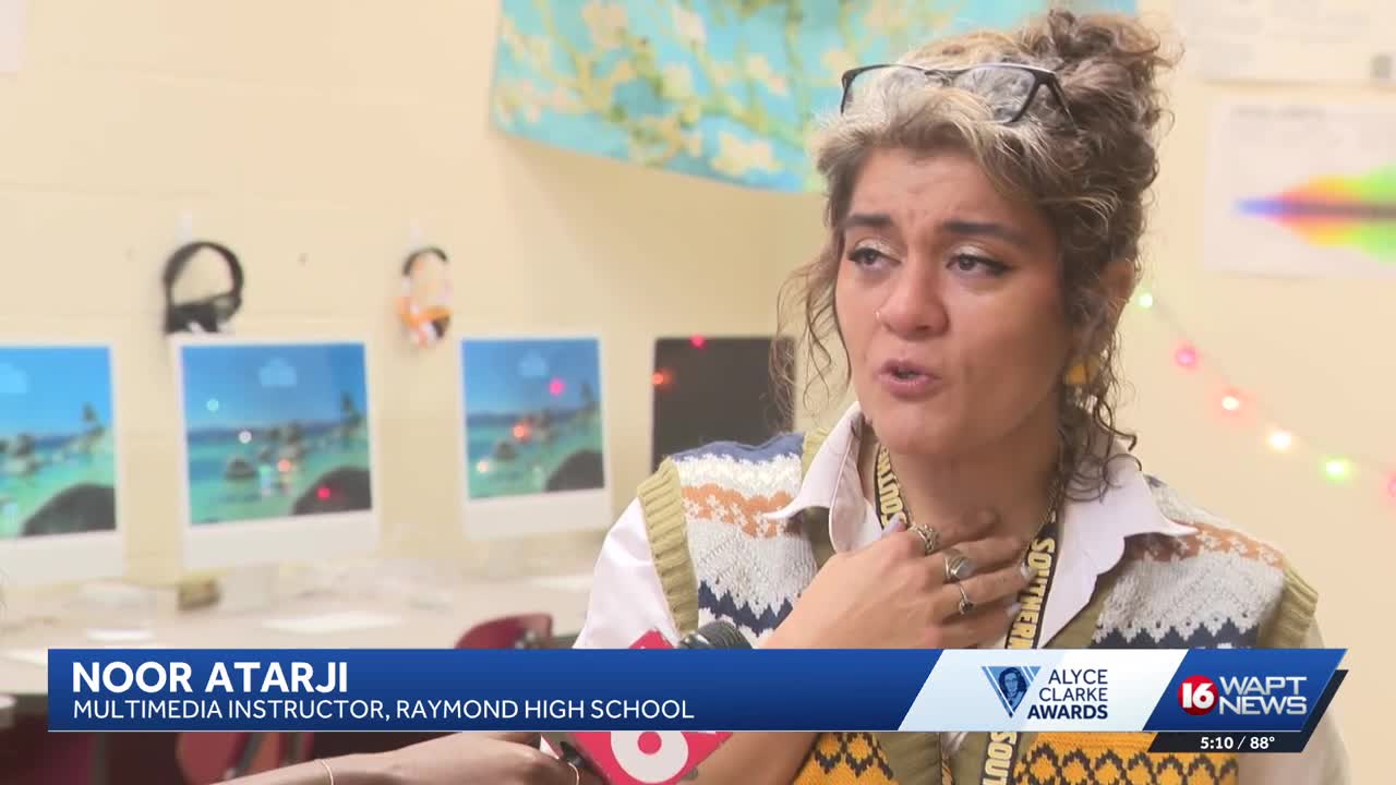 Raymond teacher surprised with Alyce Clarke Award for dedication to ...