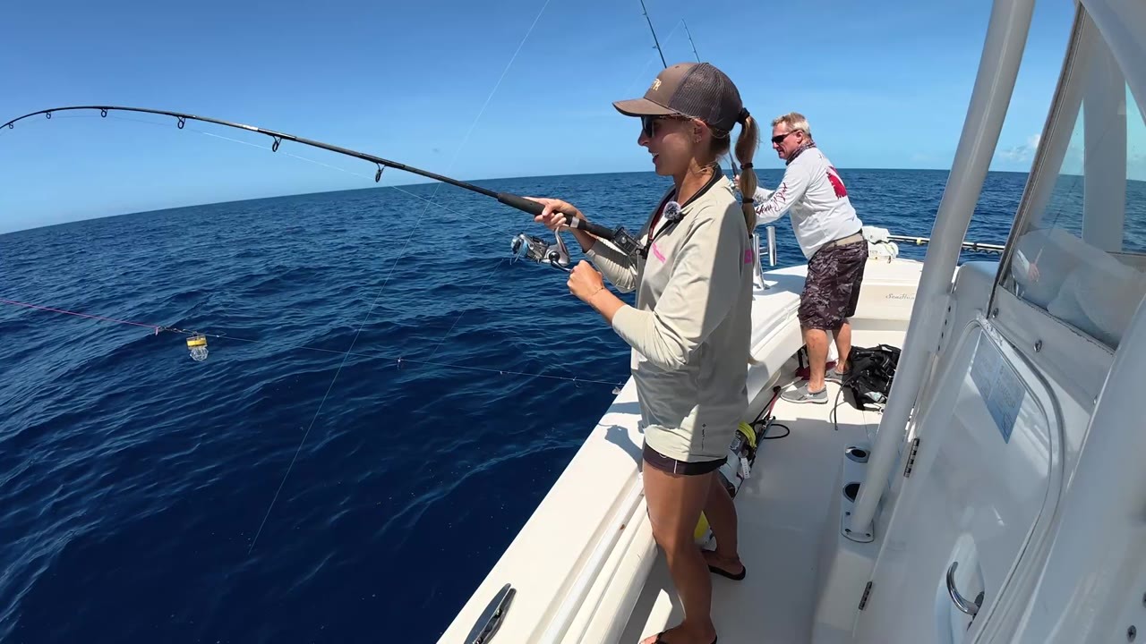 They dropped bait 350 feet down—then the electric reel took over