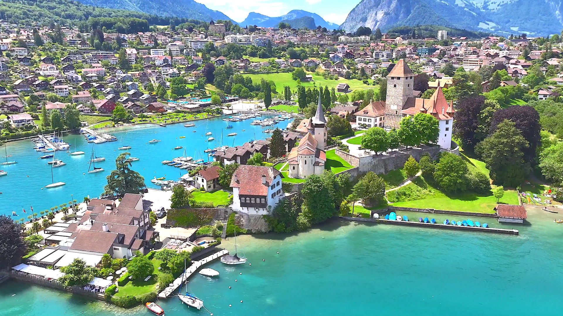 See Switzerland’s beautiful cities from above by drone