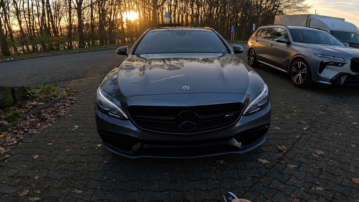 Base C63 AMG is pure fun on the German Autobahn