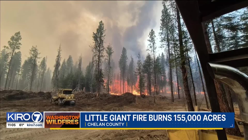 Video: Little Giant Fire now the largest ever to burn through Chelan County