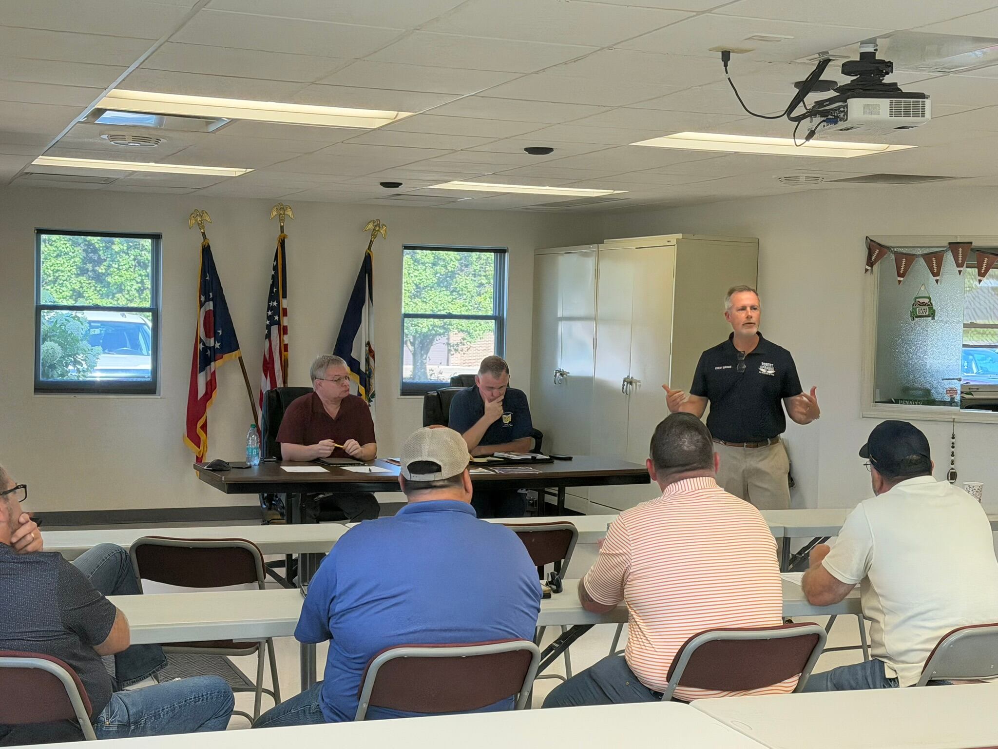 Sprague meets with Parkersburg-Marietta Building and Construction Trades Council