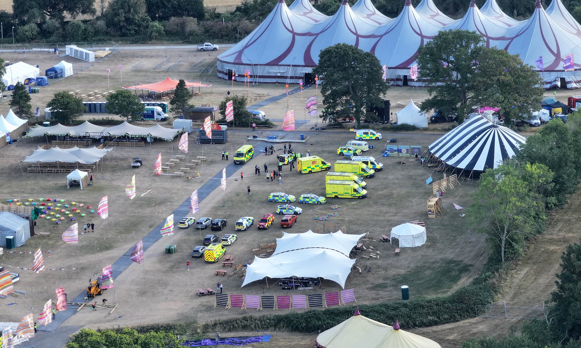 Man, 41, dies and others are injured after sign falls on revellers at ...