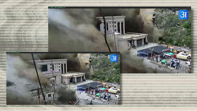 CCTV footage shows deadly flood destroying Nepal-China border crossing