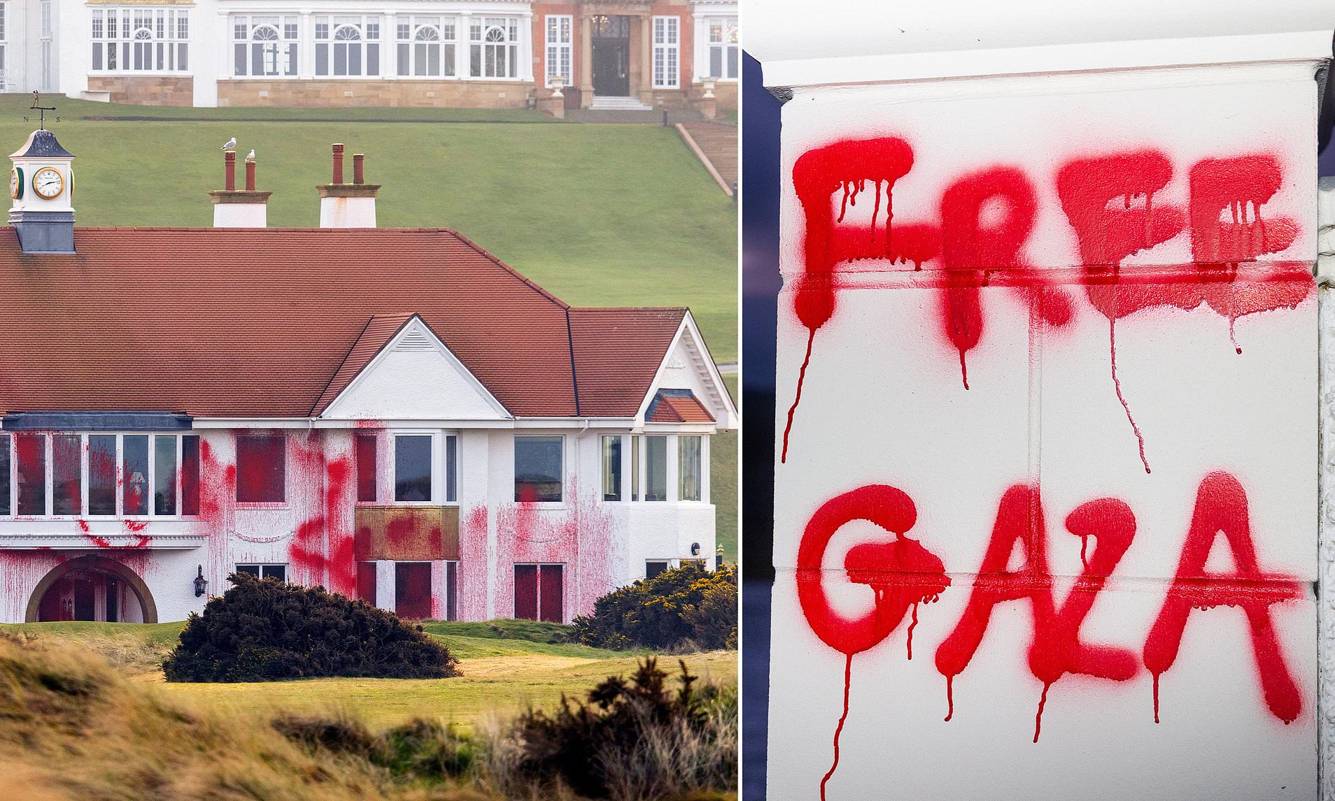 Seven charged over vandalism at Trump golf course in Scotland are ...