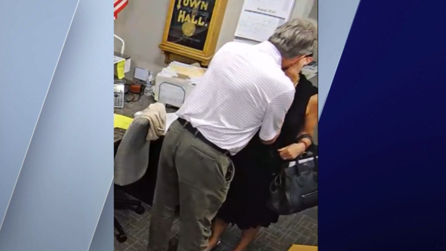 Kiss caught on camera causes uproar in suburban races