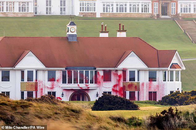 Seven charged over vandalism at Trump golf course in Scotland are ...
