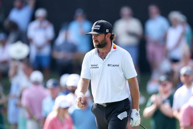 Cameron Young reacts to being forced to play alone at the Tour Championship