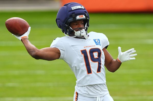Broncos' Marvin Mims Jr. avoids serious foot injury after exit