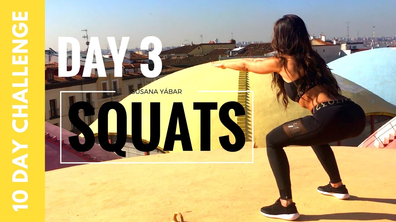 Butt lift and flat abs workout in 10 days | Squat challenge day 3