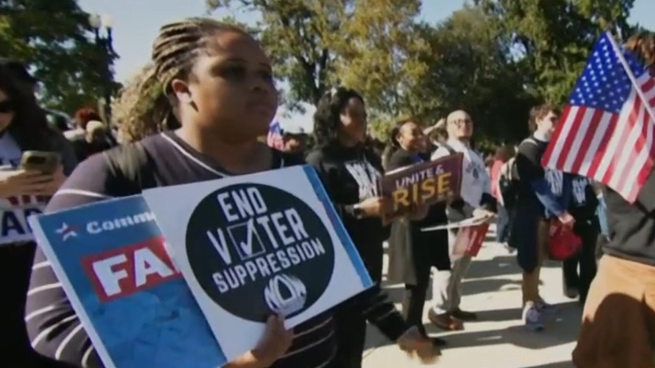Protesters gather in DC to manifest for voting rights