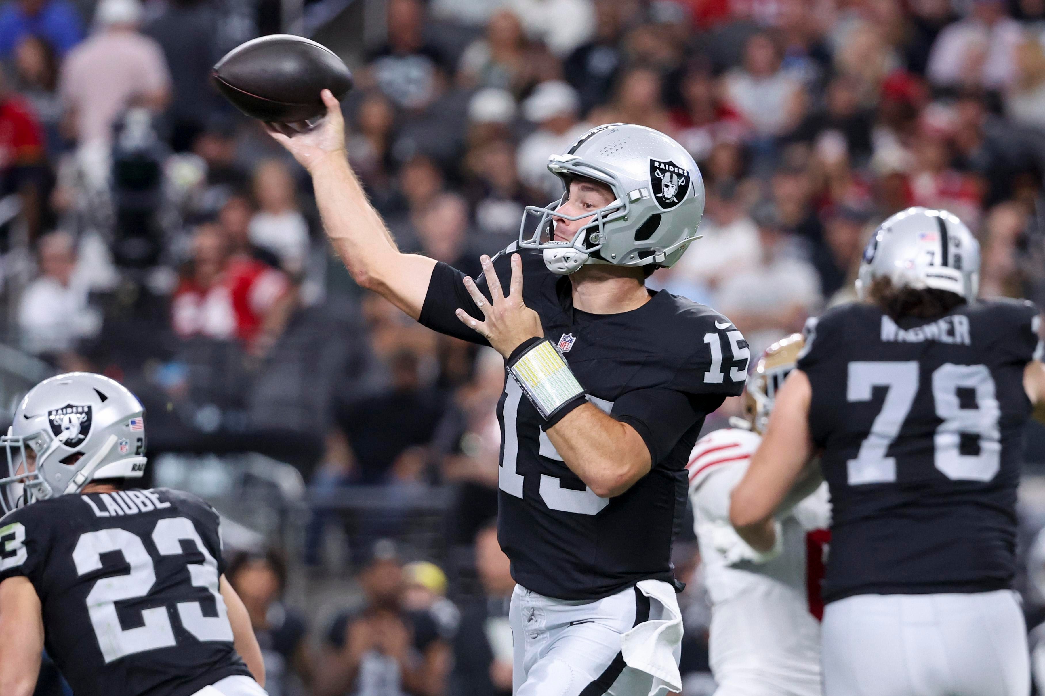 Raiders news: Klint Kubiak won't commit to naming the starting QB