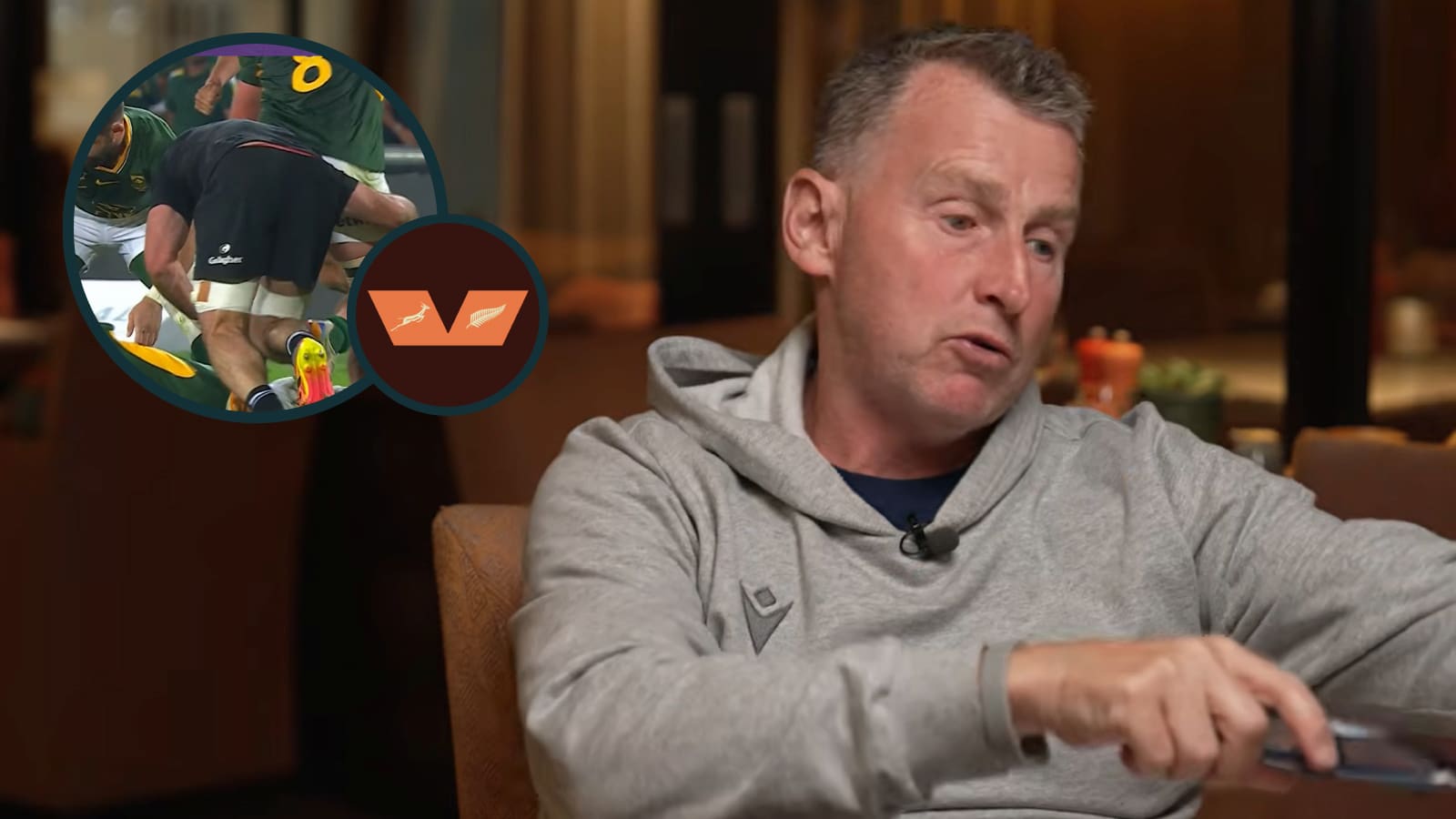 Nigel Owens explains 'tricky' grey area as All Blacks star escapes punishment for off-the-ball hit on Springboks powerhouse