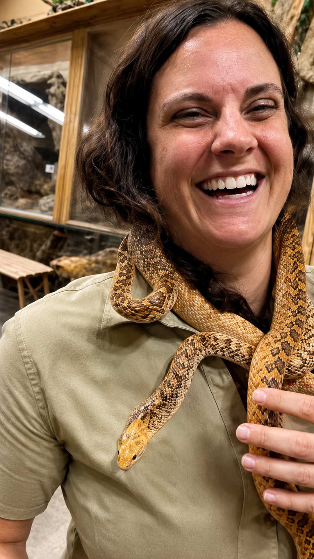 Beautiful bull snakes showcase impressive markings and unique body details