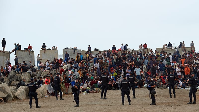 Ceuta warns it is 'on the brink of collapse' as Spain seeks Frontex and