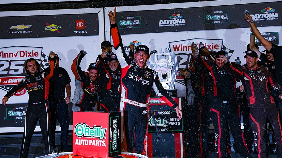 14-year journey culminates in 1st career win for Ryan Sieg at Daytona