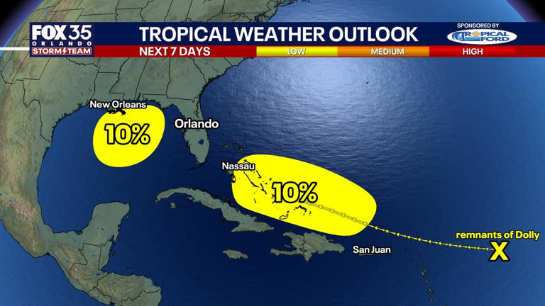 Storms target northern Gulf as Dolly’s remnants approach Puerto Rico ...