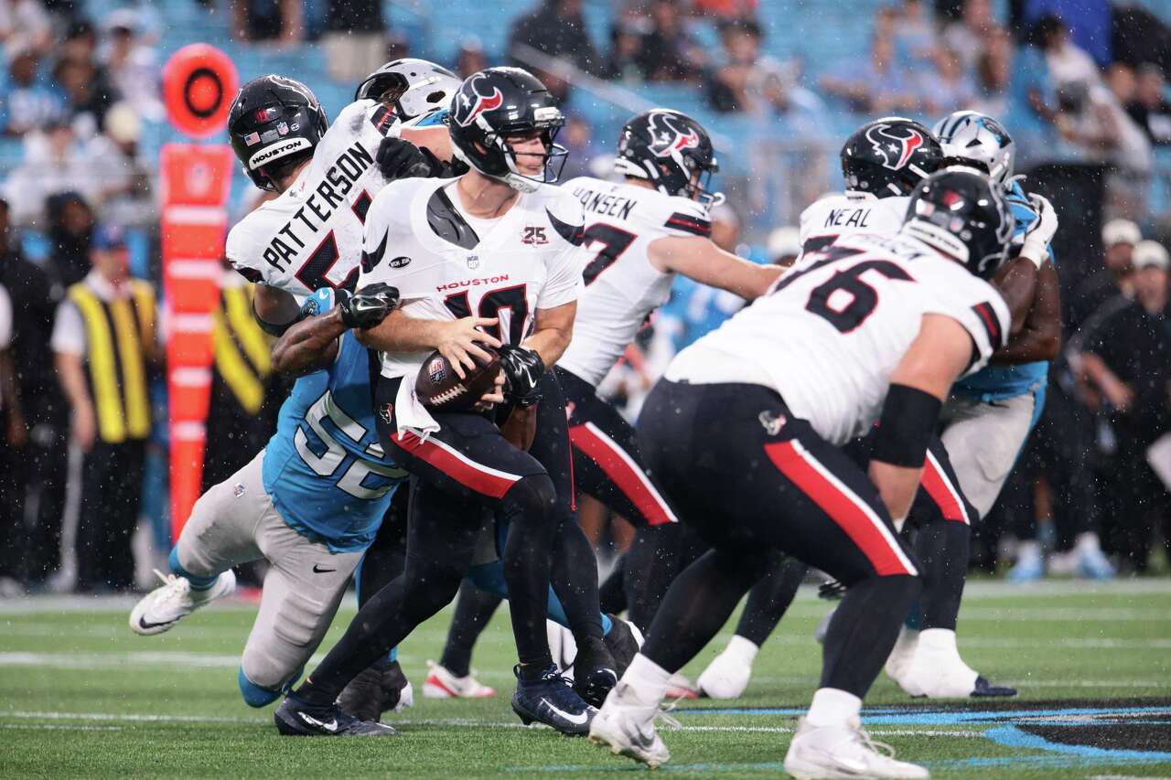 Houston Texans end preseason winless after loss to Carolina Panthers in finale