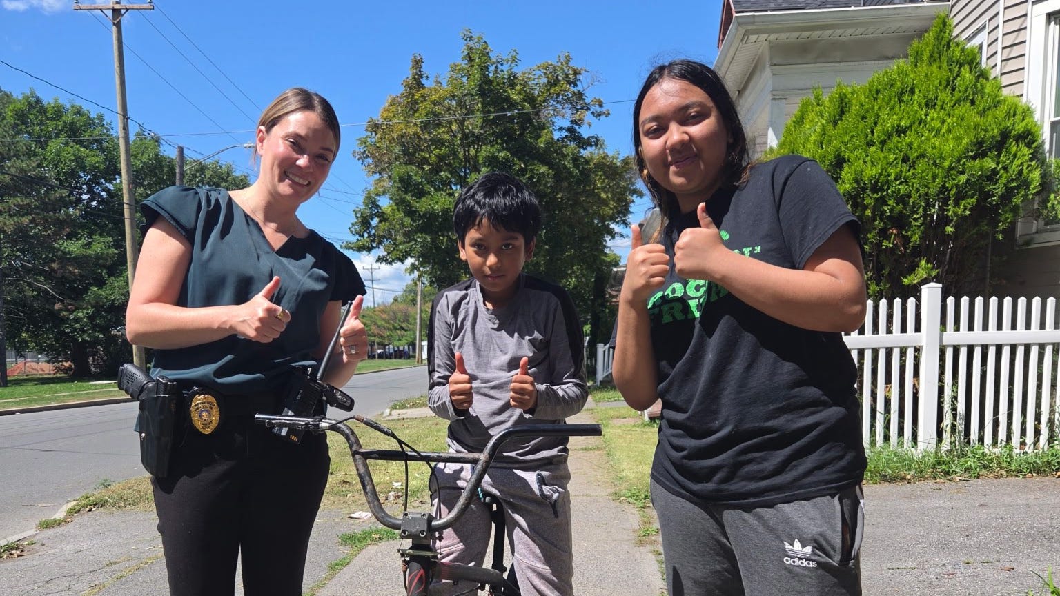 Utica investigator buys bike for 10-year-old after bike stolen