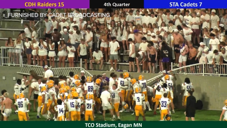 Bleacher railing collapse leads to injuries at high school football game